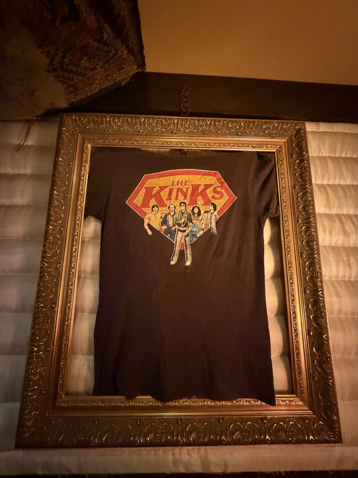 Framed vintage The Kinks t-shirt