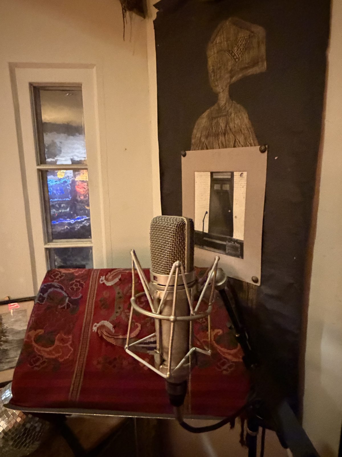Vocal microphone booth at Royal Triton