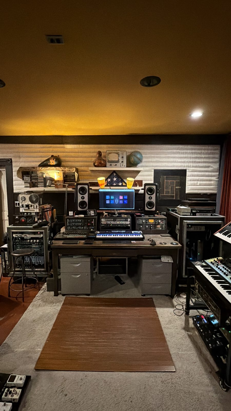 Royal Triton mixing desk and outboard gear